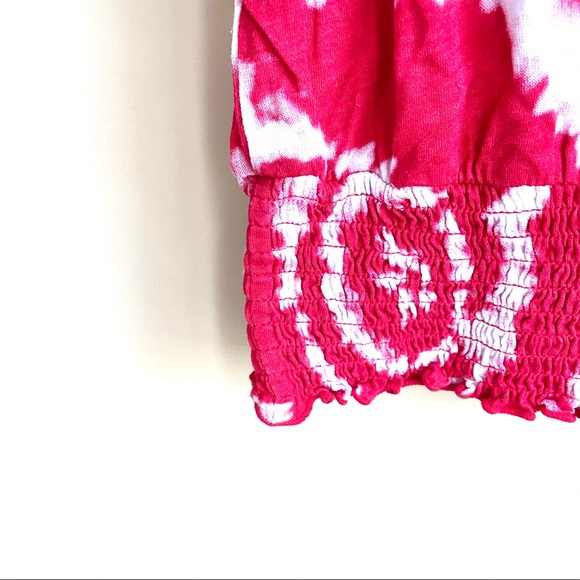 Red & White Twist Dyed Blouse - Picture 5 of 7